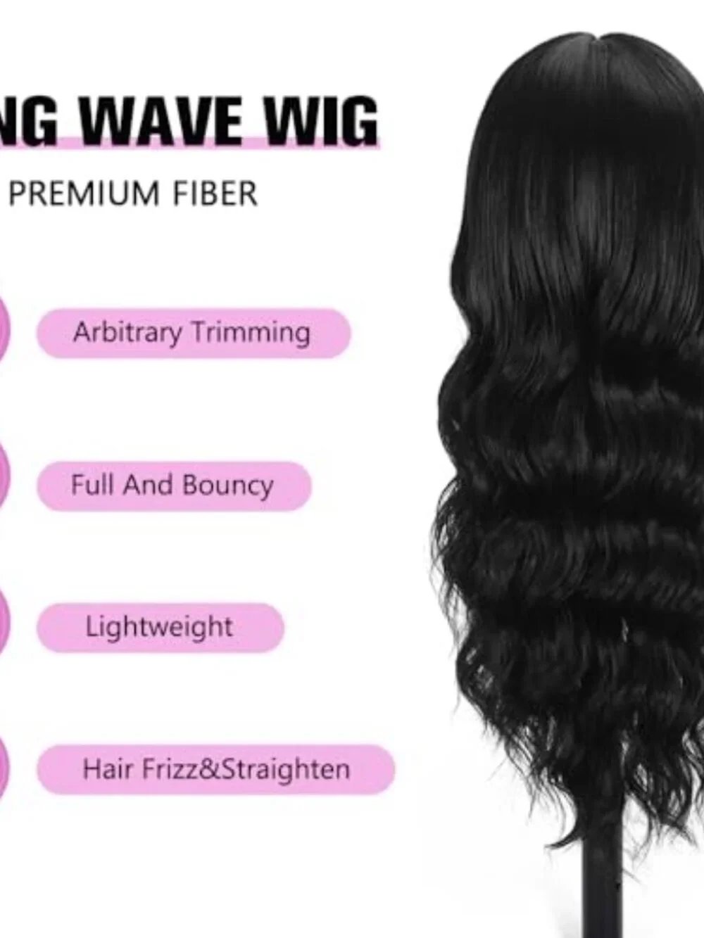 N/A black wig